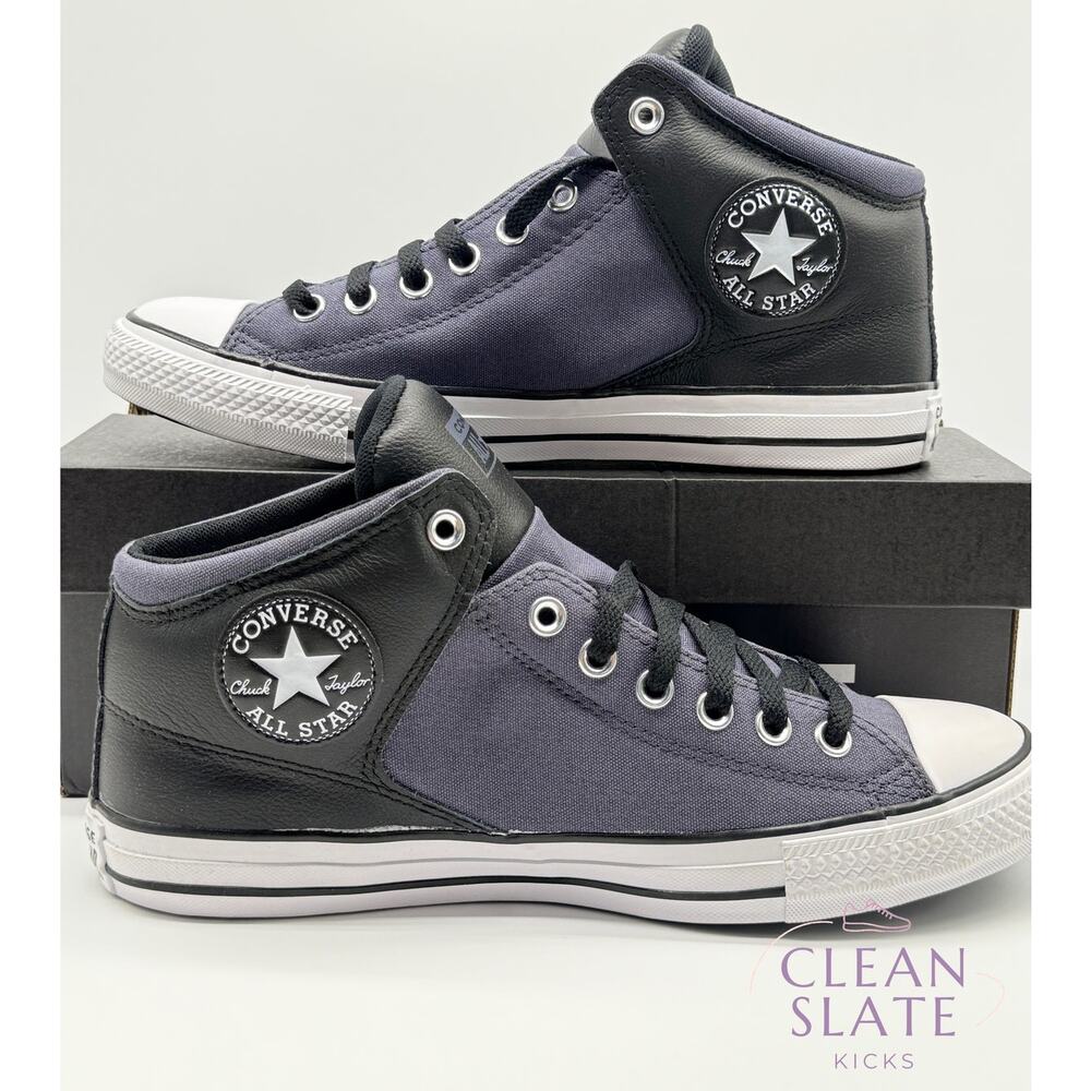 Converse Chuck Taylor All Star High Street Mid Black/White Men's 9 NIB - Picture 2 of 5